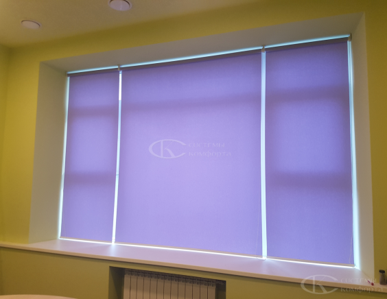 Портфолио Рулонные шторы без сверления