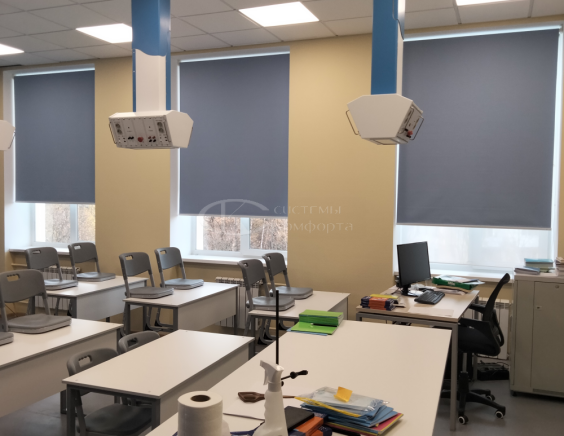 Портфолио Рулонные шторы без сверления