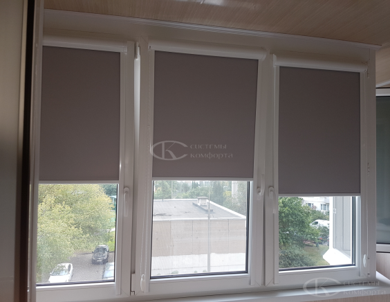 Портфолио Рулонные шторы без сверления