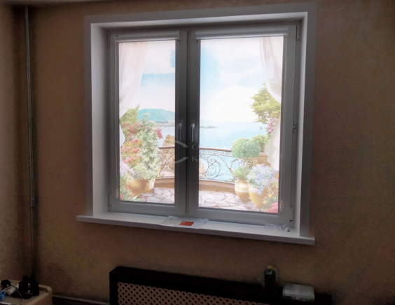 Портфолио Рулонные шторы без сверления