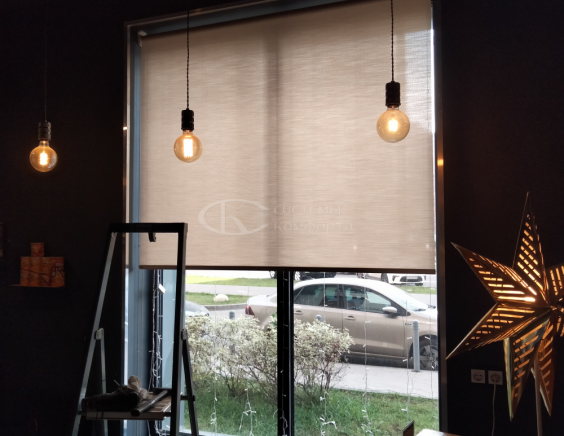 Портфолио Рулонные шторы без сверления