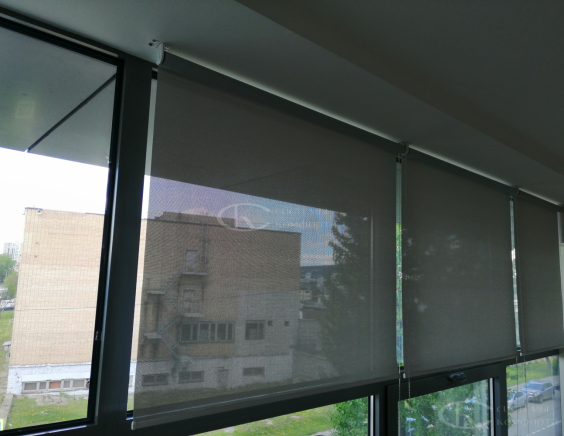 Портфолио Рулонные шторы без сверления