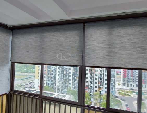 Портфолио Рулонные шторы без сверления