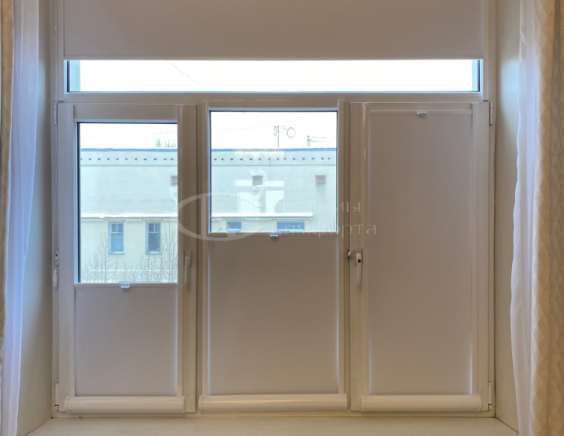 Портфолио Рулонные шторы без сверления