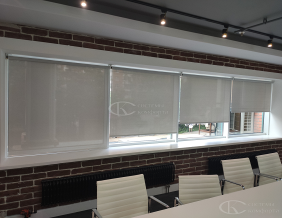 Портфолио Рулонные шторы без сверления