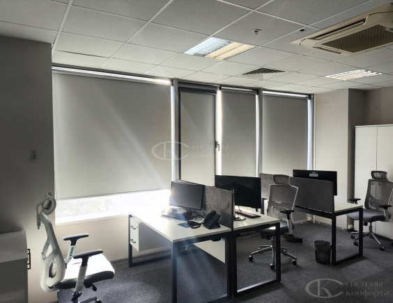 Портфолио Рулонные шторы без сверления