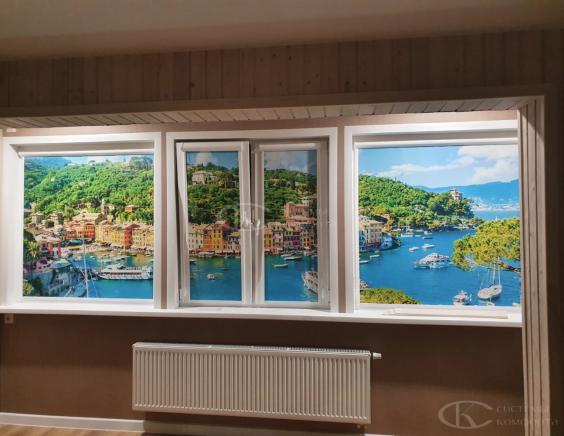 Портфолио Рулонные шторы без сверления