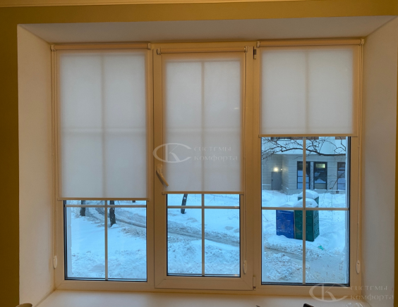 Портфолио Рулонные шторы без сверления