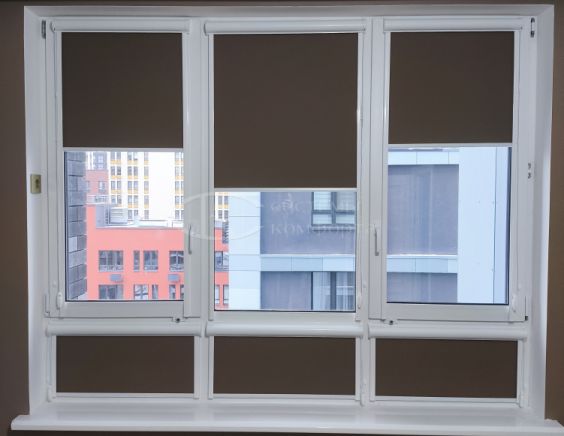 Портфолио Рулонные шторы без сверления