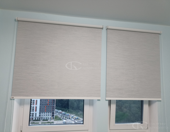 Портфолио Рулонные шторы без сверления