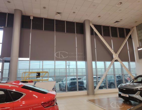 Портфолио Рулонные шторы без сверления