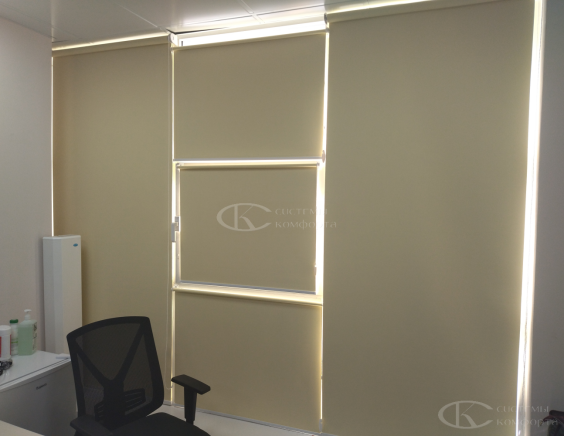 Портфолио Рулонные шторы без сверления