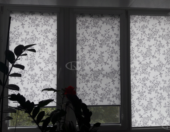 Портфолио Рулонные шторы без сверления