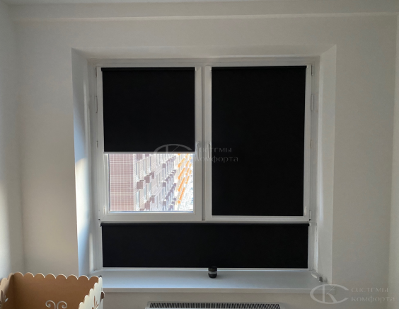 Портфолио Рулонные шторы без сверления